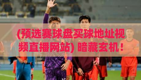 (预选赛球盘买球地址视频直播网站) 暗藏玄机！2026年球迷必看的避坑指南与安全观赛攻略