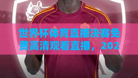 世界杯体育直播决赛免费高清观看直播，2026年最佳渠道攻略
